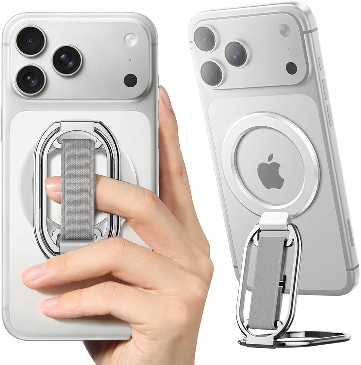 SuperOne 4-in-1 MagSafe Phone Grip with Finger Strap - Magnetic Phone ...