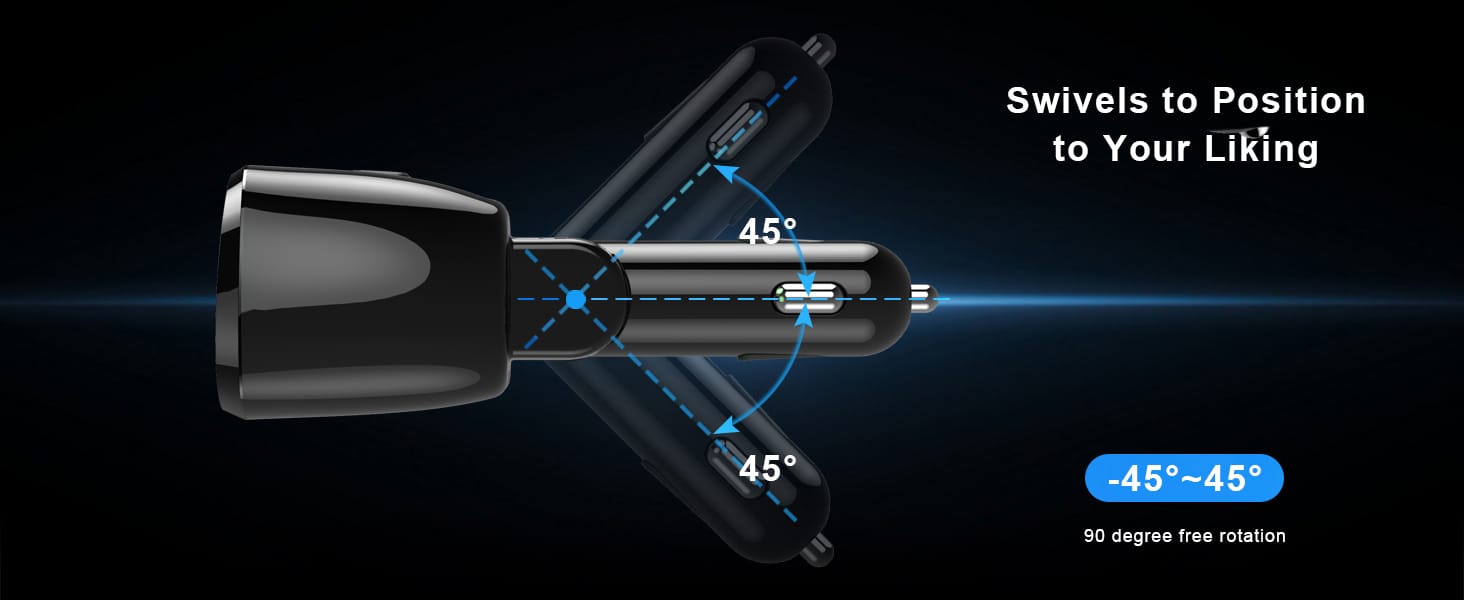 SUPERONE 2 Socket Cigarette Lighter Splitter 12/24V 80W Dual USB Type-C Adapter插图3 SUPERONE 2 Socket Cigarette Lighter Splitter 12/24V 80W Dual USB Type-C Adapter插图3