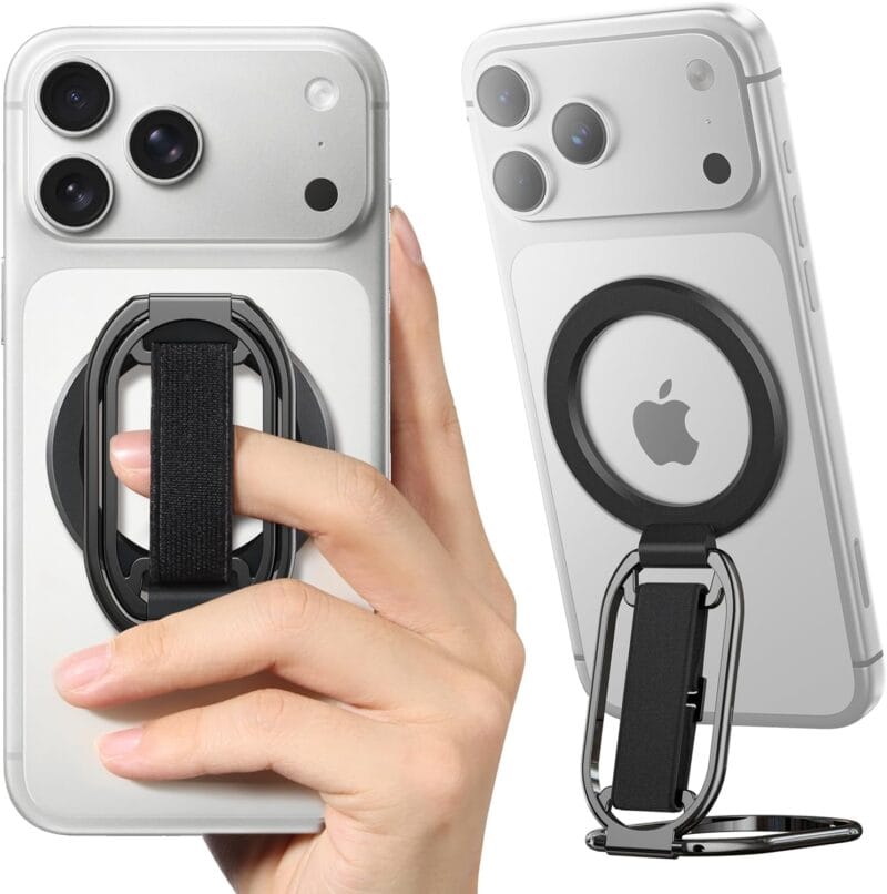 SUPERONE MagSafe Phone Grip Pro – 4-in-1 Convertible Holder with Kickstand, Finger Loop & Strap SUPERONE MagSafe Phone Grip Pro - 4-in-1 Convertible Holder with Kickstand, Finger Loop & Strap