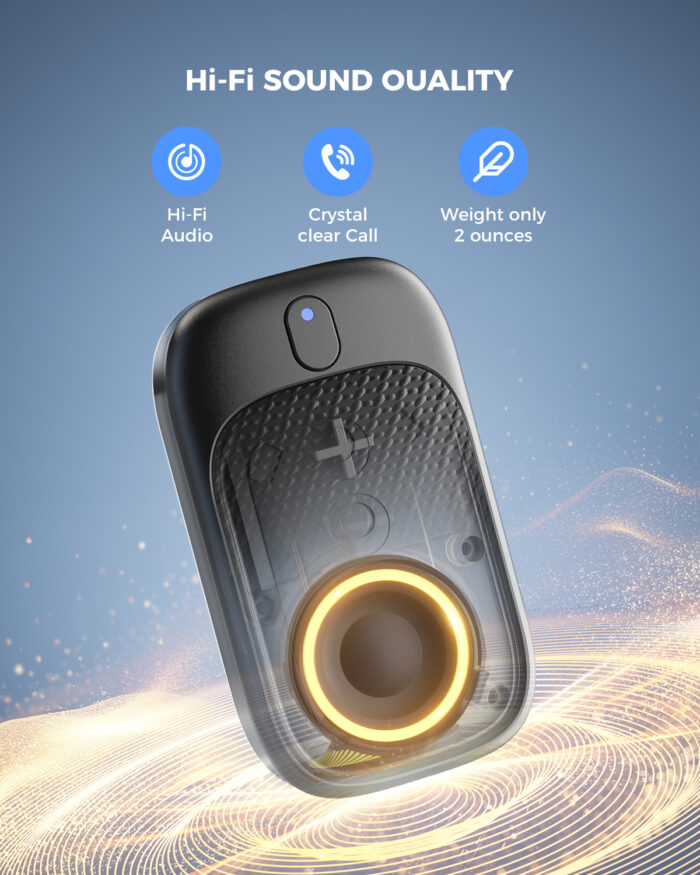 SUPERONE Wearable Bluetooth Speaker, Clip-On Wireless Portable Speakers with Mic for Calls, Up to 18 Hours Battery Life, IPX5 Waterproof Mini Speakers for Outdoor Travel Run - Image 2